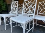 Set van 5 chippendale stoelen wit, Ophalen of Verzenden