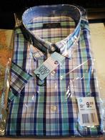 Overhemd: John Cabot, 100% katoen, korte mouw, Nieuw, Overige halswijdtes, Ophalen of Verzenden