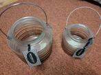 glazen kaars verlichting, Huis en Inrichting, Ophalen, Nieuw, Overige materialen, Minder dan 25 cm