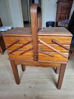 Mooie vintage naaidoos, harmonica naaikist, Hobby en Vrije tijd, Naaien en Fournituren, Ophalen, Gebruikt, Overige typen