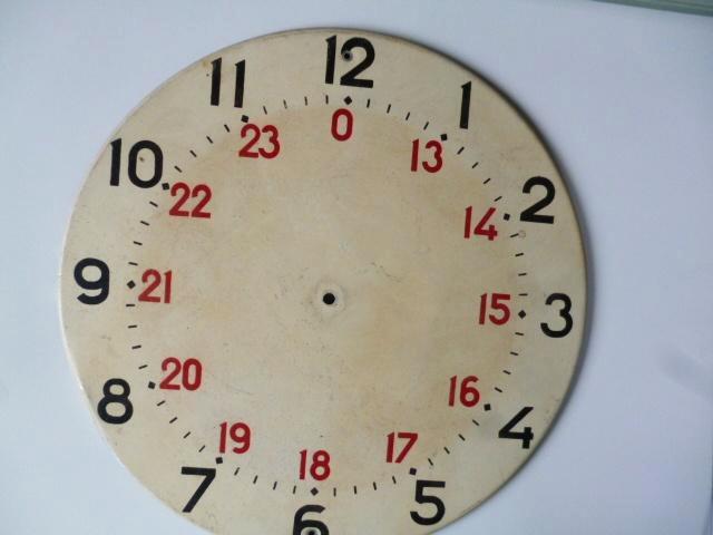 Schoolbord klok jaren 60 leren klokkijken, Antiek en Kunst, Antiek | Klokken, Ophalen of Verzenden