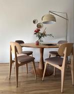Ronde Eettafel - Scandinavisch Design 130cm, Ophalen, Zo goed als nieuw, Vier personen, Scadinavisch