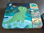 Janod puzzel 4 in 1 Dino, vanaf 3 jaar, Ophalen of Verzenden, Gebruikt