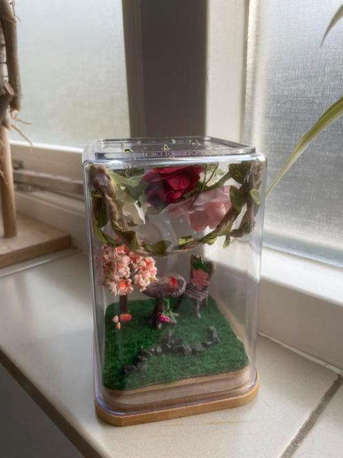 Ingericht Terrarium met Roze Tuin – Ophalen of Verzenden, Dieren en Toebehoren, Insecten en Spinnen, Spin of Schorpioen