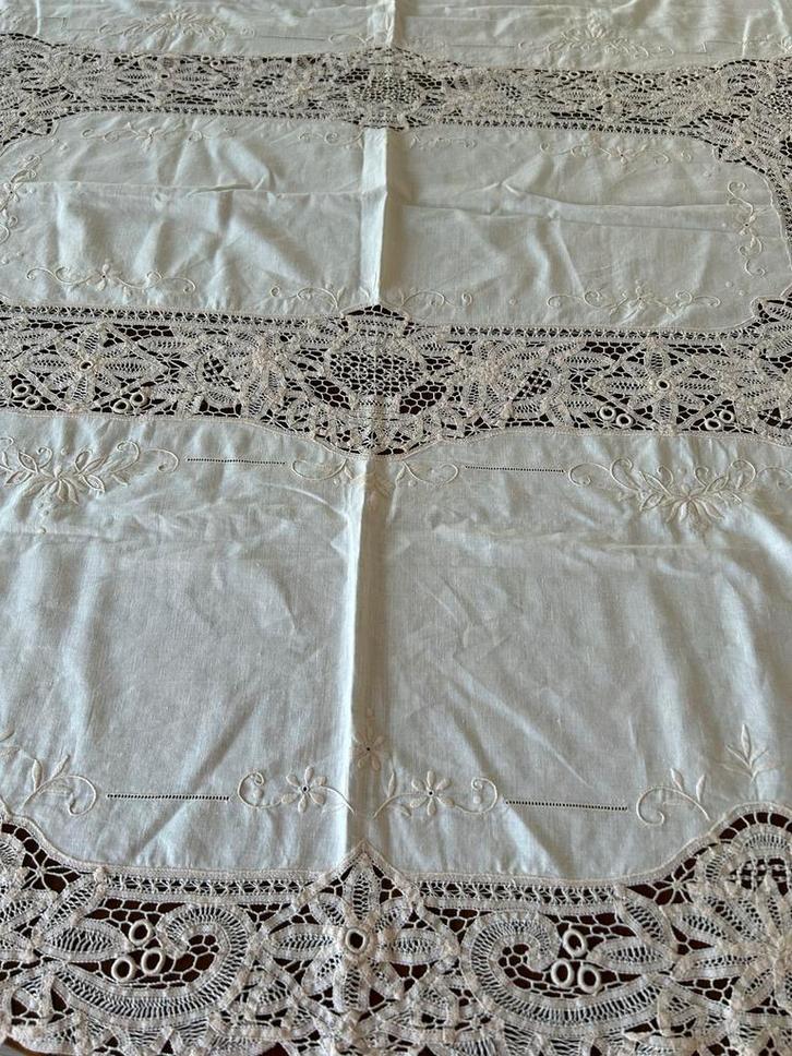 Vintage Tafelkleed met Kant, Antiek en Kunst, Curiosa en Brocante, Ophalen