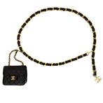 CHANEL Classic chain belt micro flap bag, Kleding | Dames, Ophalen of Verzenden, Zo goed als nieuw