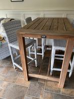 Tuinmeubel: barset 4 persoons in zeer goede staat, Ophalen, Zo goed als nieuw, Tuinset, Overige materialen