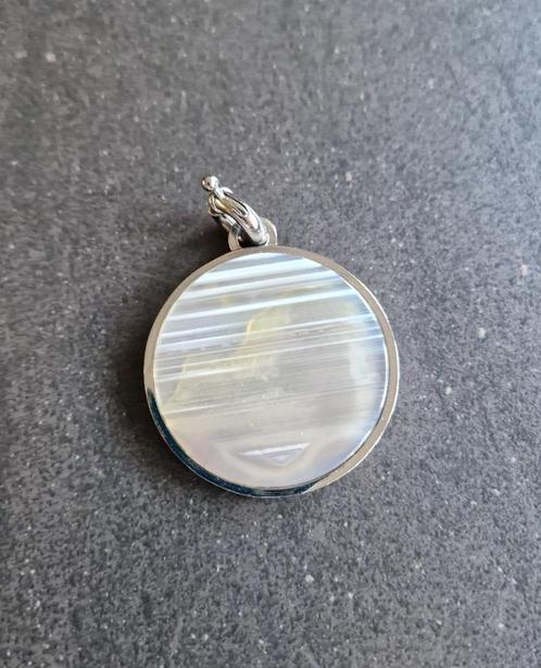 Prachtige GROTE hanger DYRBERG KERN met NATUURSTEEN, Sieraden, Tassen en Uiterlijk, Kettinghangers, Zo goed als nieuw, Zilver