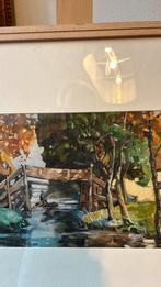 Aquarell van giethoorn, Antiek en Kunst, Kunst | Schilderijen | Klassiek, Ophalen