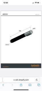 Handdouche Hotbath Archie Staafmodel RVS316, Ophalen of Verzenden, Nieuw, Douche
