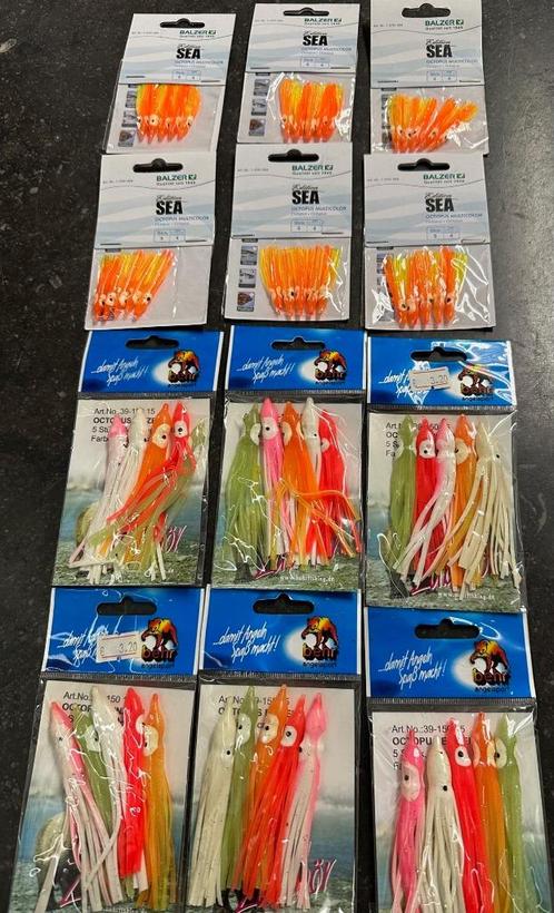 zeevissen 19x sea octopus kleur assorti OP=OP, Watersport en Boten, Hengelsport | Zeevissen, Nieuw, Overige typen, Ophalen of Verzenden