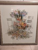 Gratis: Borduurwerk buitenleven, Huis en Inrichting, Woonaccessoires | Schilderijen, Tekeningen en Foto's, Ophalen, 50 tot 75 cm