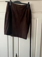 Suède Wikkelrokje, Bruin, Zo goed als nieuw, Boven de knie, Ophalen