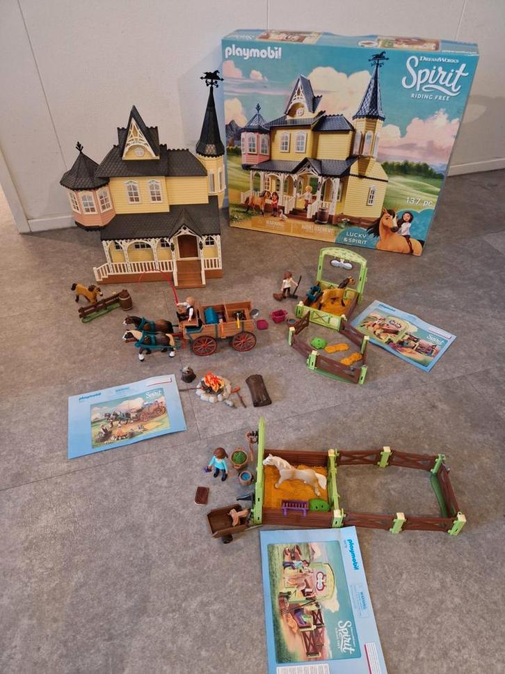 Playmobil Spirit & Lucky sets (9475, 9477, 9478, 9479), Kinderen en Baby's, Speelgoed | Playmobil, Zo goed als nieuw, Complete set