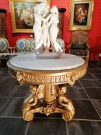 bijzondere antiek louis XVI gilt hout beelden centertable, Antiek en Kunst, Ophalen of Verzenden
