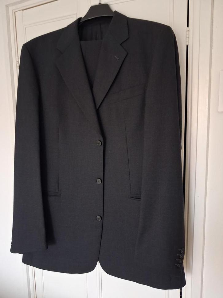 Kostuum maat 56 Wol.Overhemd &Stropdas, Kleding | Heren, Grote Maten, Gedragen, Kostuum of Pak, Grijs, Ophalen of Verzenden