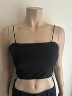 Shein top zwart cropped maat S, Kleding | Dames, Tops, Verzenden, Zo goed als nieuw, Zwart, Zonder mouw