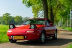 Mazda MX-5 uit 1990 | ROESTVRIJ | LAGE KM, Auto's, Mazda, Zwart, 4 cilinders, Cabriolet, 116 pk