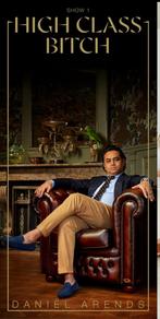 Daniël Arends - High Class Bitch | Carré | Vrijdag 24-10 | 8, Tickets en Kaartjes, Drie personen of meer, Oktober
