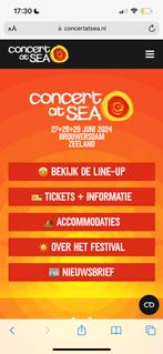 4x Concert at sea weekend kaart, Tickets en Kaartjes, Evenementen en Festivals, Drie personen of meer