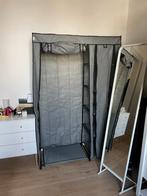 Folding wardrobe grey 110  45  175 cm textile, Huis en Inrichting, Woonaccessoires | Kamerschermen, Zo goed als nieuw, Ophalen