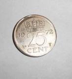 Munt misslag kwartje 1972, Postzegels en Munten, Munten | Nederland, Verzenden, Koningin Juliana, 25 cent, Losse munt