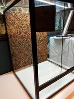 Terrarium 40x40x50 – met kurk achterwand & boomschors deco, Ophalen, Nieuw