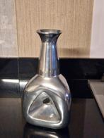 Vintage Aluminium Driehoekige vaas Speciaal model., Ophalen of Verzenden