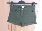 dames korte broek/ leger-groen/ maat 34- NIEUW !!! (H& M ), Nieuw, Groen, Maat 34 (XS) of kleiner, H&M