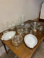 17 stuks vintage glaswerk vazen schalen o.a. 2 x Phoenix, Ophalen