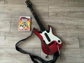 Nintendo Wii Gitaar met Guitar Hero World Tour Spel  beschikbaar voor biedingen
