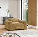 by fonQ Velura Fauteuil Chenille Oker geel | Van €799, nu, Byfonq, Byfonq, Nieuw, 75 tot 100 cm