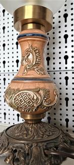 brocante tafellamp-geïnspireerd naar antiek Engels model 70s, Huis en Inrichting, Lampen | Tafellampen, Gebruikt, Glas, Brocante   seventies - Engelse stijl