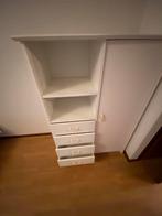 Wit kastje met lades en deur - 122x86x41 cm, Overige materialen, Gebruikt, 100 tot 150 cm, Met lade(s)