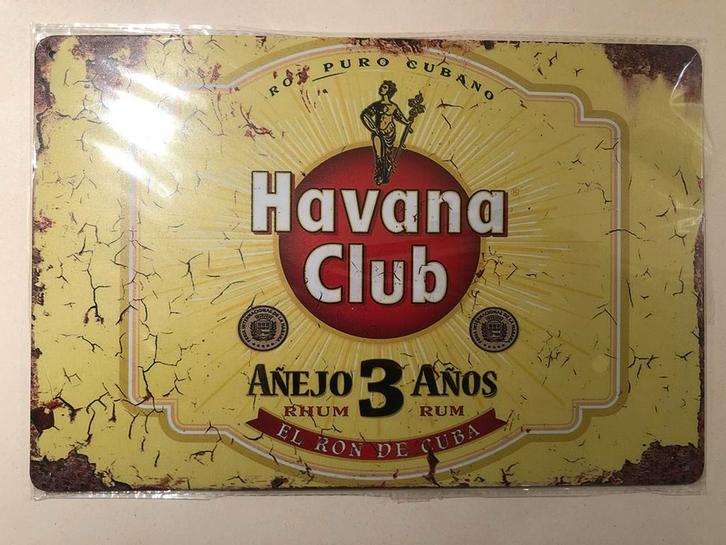 Havana Club horeca reclame bar cafe kroeg bistro club, Verzamelen, Merken en Reclamevoorwerpen, Nieuw, Reclamebord, Ophalen of Verzenden