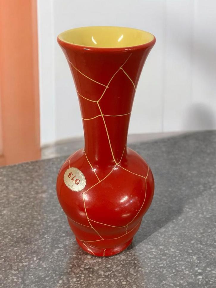 Zeldzame Scheurich &Greulich vaas, West Germany,perfect!, Antiek en Kunst, Antiek | Vazen, Ophalen of Verzenden