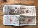 Duitsland 1000 Mark 1910 letter T circulatie, Postzegels en Munten, Bankbiljetten | Europa | Niet-Eurobiljetten, Los biljet, Duitsland