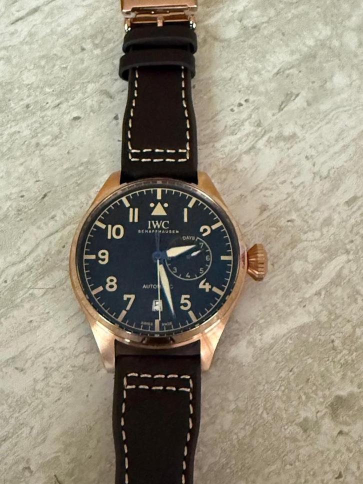 IWC, Sieraden, Tassen en Uiterlijk, Horloges | Heren, Nieuw, Overige merken, Leer, Ophalen of Verzenden