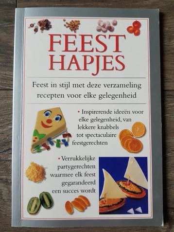 W) Boek: Feesthapjes - Recepten voor elke gelegenheid  NIEUW beschikbaar voor biedingen