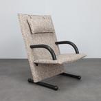 T-Line Lounge Chair Burkhard Vogtherr Arflex Italy, 80s, Ophalen, Metaal, Italian Design, 75 tot 100 cm