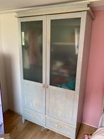 Stevige kledingkast blauw Gautier, Huis en Inrichting, Kasten | Kledingkasten, Ophalen, 100 tot 150 cm, Zo goed als nieuw, Met hangruimte