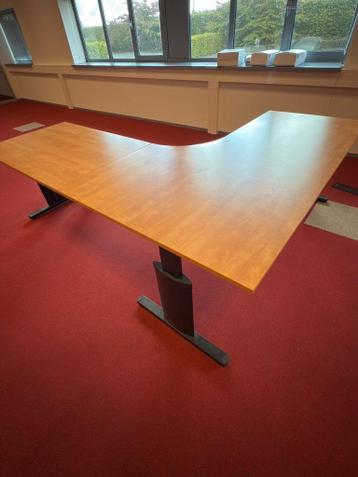 Instelbaar hoekbureau rechts 200x240/80xH64-86 cm, 3 stuks - afbeelding 5