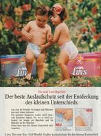 Retro reclame 1991 Luvs baby luiers nu jongens & meisjes, Verzamelen, Retro, Verzenden, Overige typen