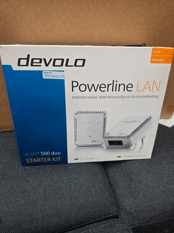Devolo powerline lan 500duo  starterskit + 2 extra beschikbaar voor biedingen