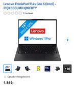 Lenovo ThinkPad T14s Gen 6 - Nieuw in doos!, Computers en Software, Windows Laptops, Met videokaart, Qwerty, Nieuw, 14 inch