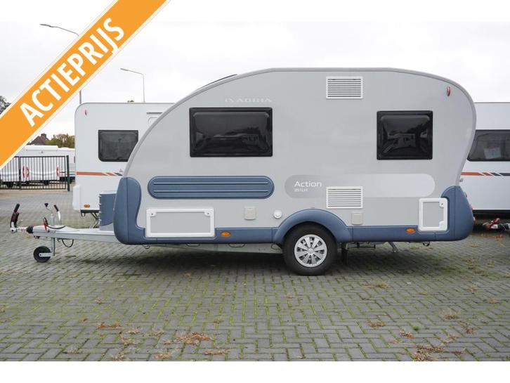 Adria Action 391 LH NU MET € 2700,00 korting, Caravans en Kamperen, Caravans, Bedrijf, tot en met 2, 750 - 1000 kg, Overige, Adria