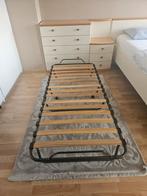 Opklapbaar bed, logeerbed, Ophalen, Eenpersoons, 190 cm of minder, Zo goed als nieuw