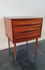 Prachtig retro vintage nachtkastje ladekast, Ophalen, Gebruikt, Minder dan 45 cm