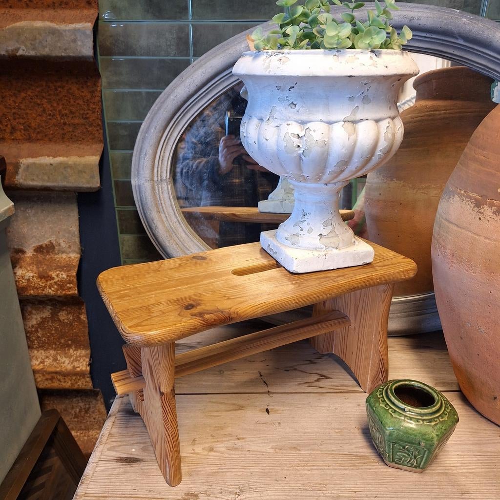 Grenen vensterbankje / krukje - 40x19x22cm, Ophalen of Verzenden, Gebruikt