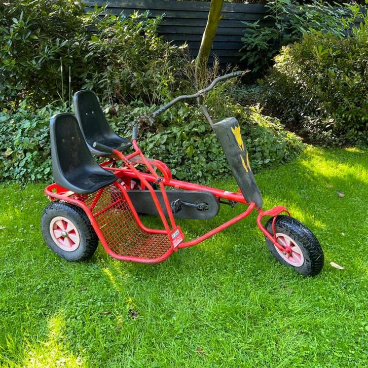 FASKE DUO skelter, leuke en degelijke 3 wieler, Kinderen en Baby's, Speelgoed | Buiten | Skelters, Gebruikt, Overige merken, Duozit